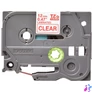 Kép 2/3 - Brother TZe-132 laminált szalag (12mm) Red on Clear - 8m címkenyomtató szalag