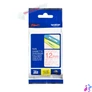 Kép 3/3 - Brother TZe-132 laminált szalag (12mm) Red on Clear - 8m címkenyomtató szalag