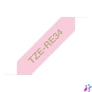 Kép 3/3 - Brother TZE-RE34 selyem szövet P-touch szalag (12mm) Pink on Gold - 4m címkenyomtató szalag