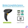 Kép 9/9 - EQuip Wireless 2D Barcode Scanner Long Distance with Stand Vonalkódolvasó Black