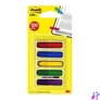 Kép 1/2 - Jelölőcímke, műanyag, 5x20 lap, 11,9x43,2 mm, nyíl, 3M POSTIT, vegyes