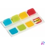 Kép 2/3 - Jelölőcímke, műanyag, megerősített, 4x10 lap, 16x38 mm, 3M POSTIT, vegyes színek