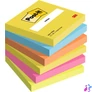 Kép 1/2 - Öntapadó jegyzettömb, 76x76 mm, 6x100 lap, 3M POSTIT "Energetic", vegyes színek