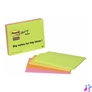 Kép 1/2 - Öntapadó jegyzettömb, 203x152 mm, 4x45 lap, 3M POSTIT "Super Sticky", vegyes színek