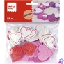 Kép 1/2 - Moosgumi, öntapadó, szívek, APLI Kids "Eva Sheets", vegyes színek