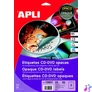 Kép 1/2 - Etikett, CD/DVD, A4, teljes lefedettségű, matt, APLI "Mega"
