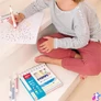 Kép 2/2 - Filctoll készlet, nyomda, APLI Kids "Markers Duo Stamps", 10 különböző szín és minta