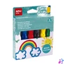 Kép 1/4 - Tempera készlet, ecsetvégű tubusban, APLI Kids "Paint&Fun", 6 különböző szín