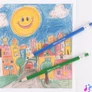 Kép 4/5 - Színes töltőceruza készlet, ceruzatartóban, display, APLI "Color Click", 12 szín
