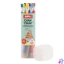 Kép 2/7 - Színes töltőceruza készlet, ceruzatartóban, APLI "Color Click", 12 különböző szín