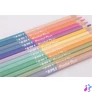Kép 3/3 - Színes ceruza készlet, kétvégű, háromszögletű, APLI "Pastel Duo", 24 különböző pasztell szín
