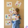 Kép 3/3 - Geometriai matricás készlet, APLI Kids "Geometric", érzelmek