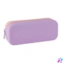 Kép 4/9 - Tolltartó, display, cipzáras, szilikon, kétszínű, APLI "Pastel", vegyes színek