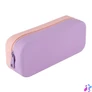 Kép 5/9 - Tolltartó, display, cipzáras, szilikon, kétszínű, APLI "Pastel", vegyes színek