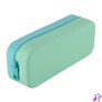 Kép 9/9 - Tolltartó, display, cipzáras, szilikon, kétszínű, APLI "Pastel", vegyes színek