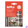 Kép 1/2 - Ragasztókörök, mágneses, 20 db/csomag, kétoldalas, APLI