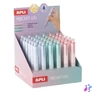 Kép 1/3 - Mini zseléstoll display, 0,5 mm, nyomógombos, APLI "Pocket Gel", vegyes pasztell színek