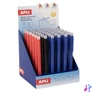 Kép 1/6 - Zseléstoll display, 0,5 mm, nyomógombos, radírozható, APLI "Erasable", vegyes színek
