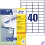 Kép 8/8 - Etikett, univerzális, 48,5x25,4 mm, AVERY ZWECKFORM, 4000 etikett/csomag