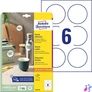 Kép 1/7 - Etikett, univerzális, 80 mm, kör, AVERY ZWECKFORM, 60 etikett/csomag