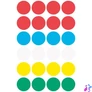Kép 3/6 - Etikett, 18 mm, kör, AVERY ZWECKFORM, 5 különböző szín, 96 etikett/csomag