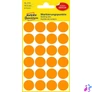 Kép 6/6 - Etikett, 18 mm, kör, AVERY ZWECKFORM, neon narancs, 96 etikett/csomag