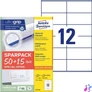 Kép 8/8 - Etikett, univerzális, 105x48 mm, AVERY ZWECKFORM, "Sparpack", 780 etikett/csomag