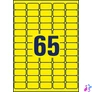 Kép 3/8 - Etikett, univerzális, 38,1x 21,2mm, eltávolítható, kerekített sarkú, AVERY ZWECKFORM, 1300 etikett/csomag, sárga