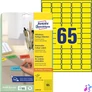 Kép 8/8 - Etikett, univerzális, 38,1x 21,2mm, eltávolítható, kerekített sarkú, AVERY ZWECKFORM, 1300 etikett/csomag, sárga