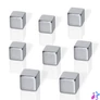 Kép 1/2 - Erős kocka mágnes, 8 db, BE!BOARD "Neodymium" ezüst