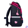 Kép 3/5 - Iskolatáska, cipzáras, BELMIL "Zippy Pinky", pink szív