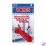 Kép 1/2 - Gumikesztyű, háztartási, latex, extra hosszú, 38 cm, S méret, BONUS, piros