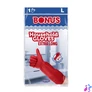 Kép 1/2 - Gumikesztyű, háztartási, latex, extra hosszú, 38 cm, L méret, BONUS, piros