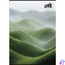 Kép 1/2 - Füzet, tűzött, A4, sima, 80 lap, COOL BY VICTORIA "Green Calm"