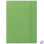 Kép 1/2 - Gumis mappa, karton, A4, kockás, DONAU, zöld