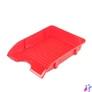 Kép 1/2 - Irattálca, műanyag, törhetetlen, DONAU "Solid", piros