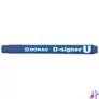 Kép 1/3 - Alkoholos marker, 2-4 mm, kúpos, DONAU "D-signer U", kék