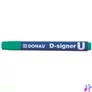 Kép 1/3 - Alkoholos marker, 2-4 mm, kúpos, DONAU "D-signer U", zöld