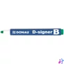 Kép 2/3 - Táblamarker, 2-4 mm, kúpos, DONAU "D-signer B", zöld