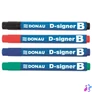 Kép 3/3 - Táblamarker, 2-4 mm, kúpos, DONAU "D-signer B", zöld