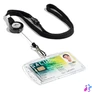 Kép 4/5 - Azonosítókártya-tartó, kihúzható, karabineres, fekete nyakba akasztóval, DURABLE
