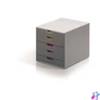 Kép 1/6 - Irattároló, műanyag, 5 fiókos, DURABLE "VARICOLOR® 5", szürke
