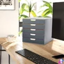 Kép 4/6 - Irattároló, műanyag, 5 fiókos, DURABLE "VARICOLOR® 5", szürke