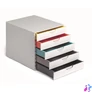 Kép 2/8 - Irattároló, műanyag, 5 fiókos, DURABLE "VARICOLOR® 5", fehér