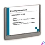 Kép 1/5 - Információs tábla, 210x148,5 mm, DURABLE "CLICK SIGN", szürke