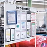 Kép 3/3 - Bemutatótábla tartó, fali, mágneses, 5 db bemutatótáblával, DURABLE "VARIO® 5 MAGNET", sötétkék