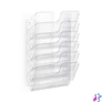 Kép 1/2 - Prospektustartó, fali, fekvő, A4, DURABLE "FLEXIPLUS 6", áttetsző