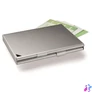 Kép 2/6 - Névjegykártyatartó tárca, fém, 20 db-os, DURABLE "CARD BOX DUO", ezüst