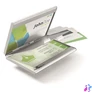 Kép 4/6 - Névjegykártyatartó tárca, fém, 20 db-os, DURABLE "CARD BOX DUO", ezüst