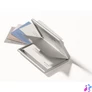 Kép 6/6 - Névjegykártyatartó tárca, fém, 20 db-os, DURABLE "CARD BOX DUO", ezüst